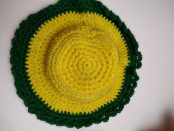 VINTAGE Strawberry Shortcake‎ Peppermint Stick Crocheted Doll With Hat - Picture 5 of 8